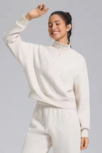 High Collared Half-Zip Sweater ANJE REBEL