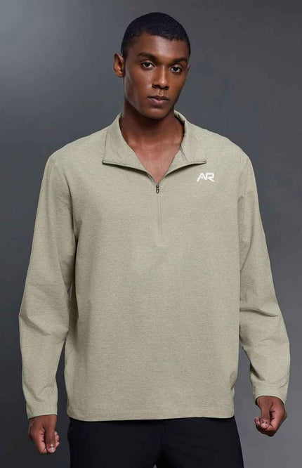 Breathable Pullover Zip-Up Sweater