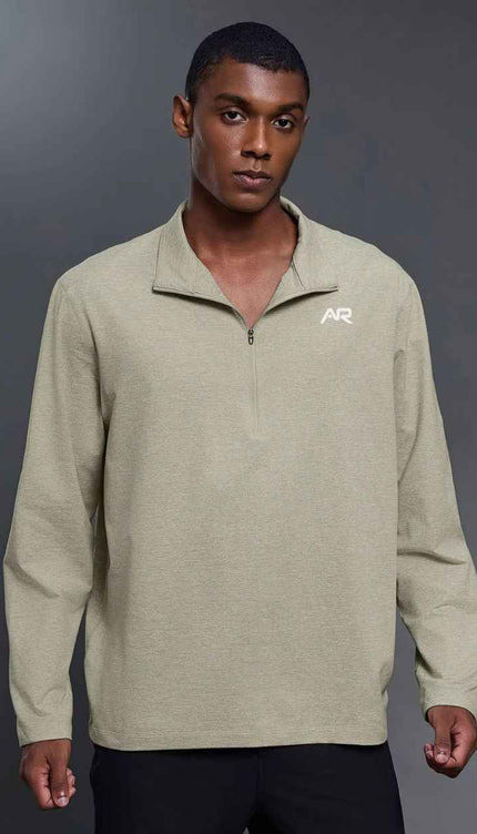Breathable Pullover Zip-Up Sweater
