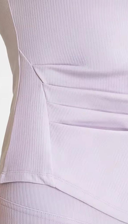 Recycled Soft V-Neck Yoga Shirt ANJE REBEL