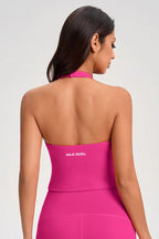 Halter-Neck Plunging Bra Top ANJE REBEL