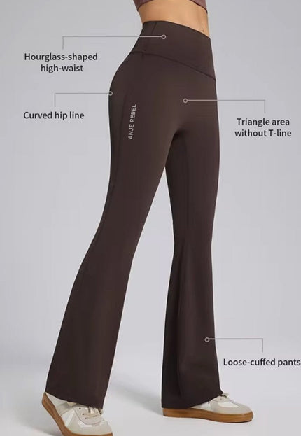 SlimFit Flared High-Waist Pants ANJE REBEL