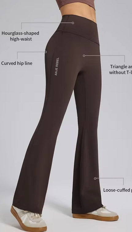 SlimFit Flared High-Waist Pants ANJE REBEL