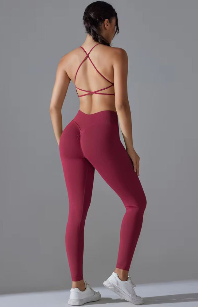 Competition Supportive Sports Bra Leggings Set ANJE REBEL