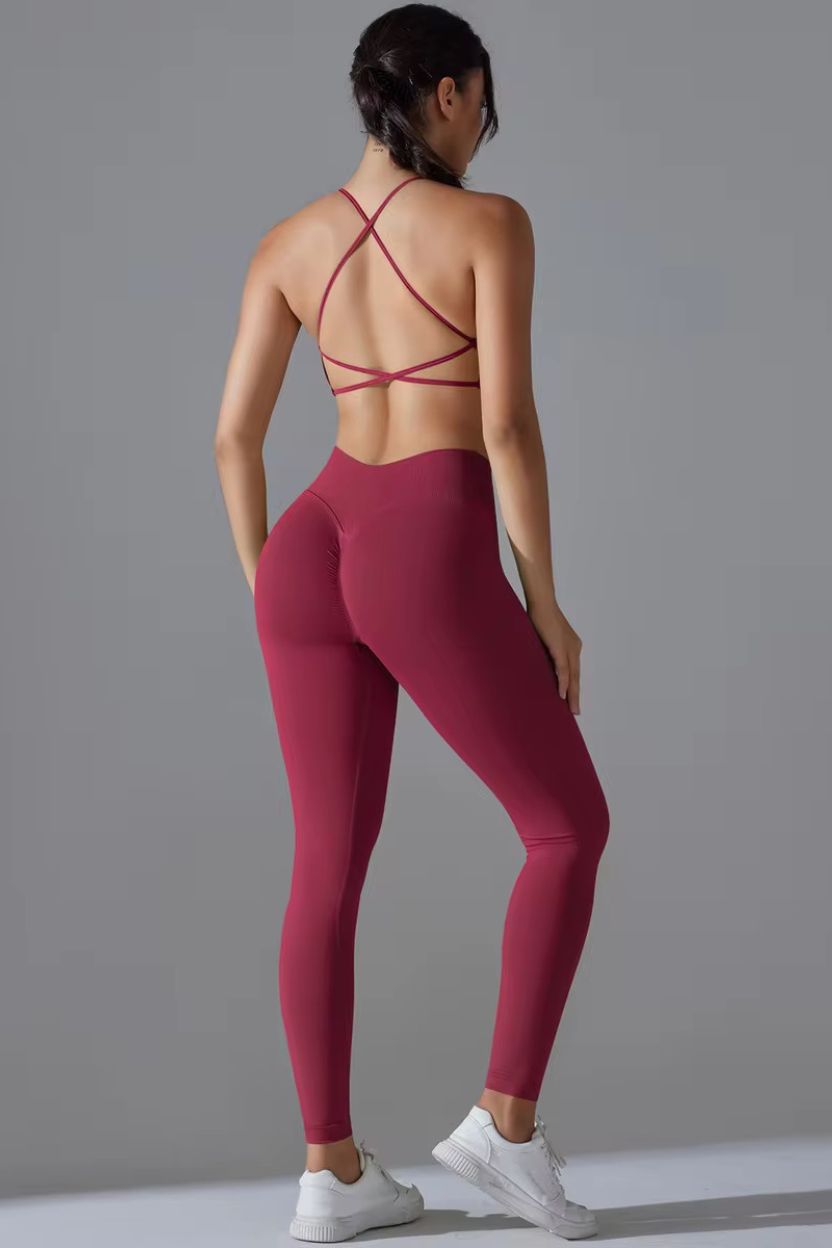 Competition Supportive Sports Bra Leggings Set ANJE REBEL