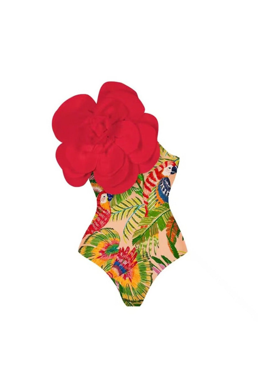 Ipanema “Bloom In The Wild” Swimsuit With Matching Skirt ANJE REBEL