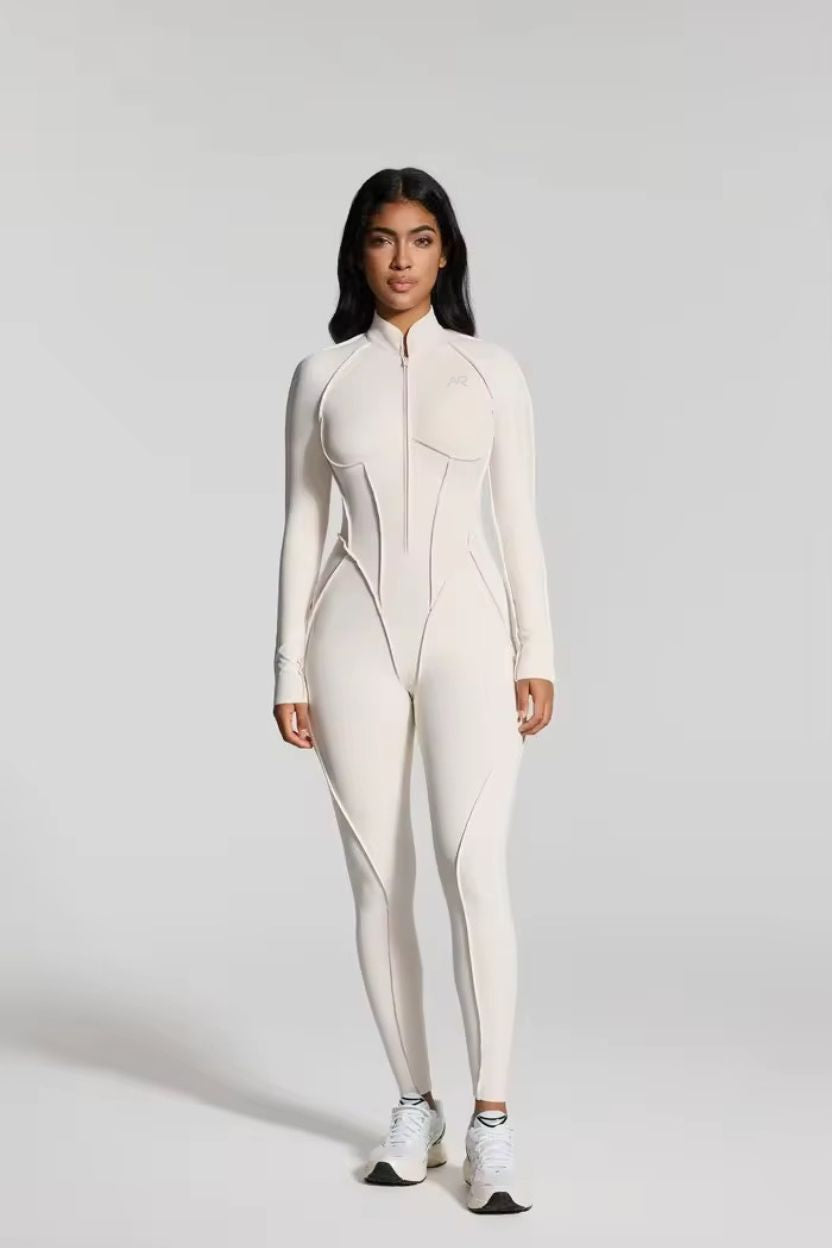 Ski Inspired Zip-Up Full Jumpsuit - ANJE REBEL