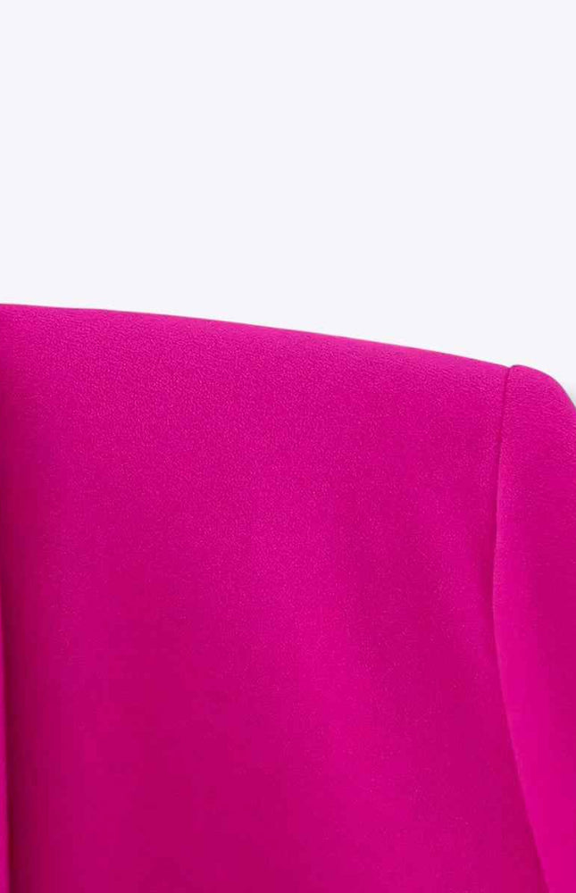 Double Breasted Ribbon-Front Long Jacket