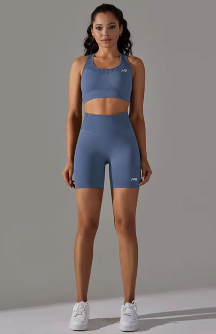 Knitted Supportive Sports Bra and Short Tights Set ANJE REBEL