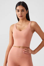 V-Neck Active Cropped Top ANJE REBEL