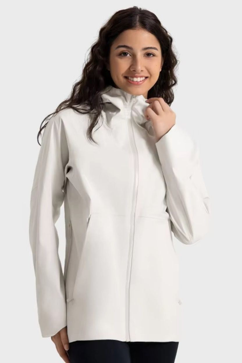 Travel Hardshell Full Length Weather Proof Jacket Coat ANJE REBEL