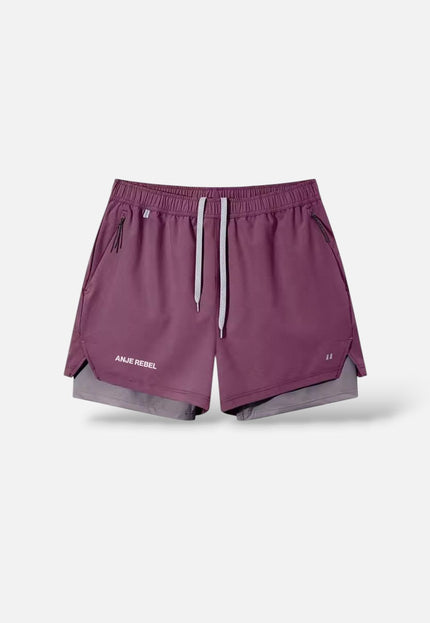 Breathable 2-in-1 Active Shorts ANJE REBEL