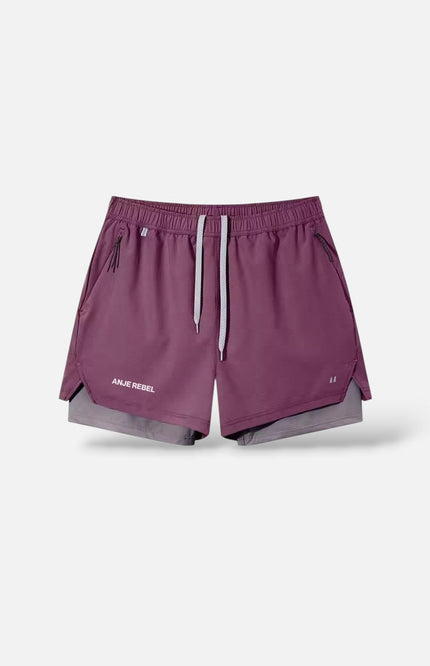 Breathable 2-in-1 Active Shorts ANJE REBEL