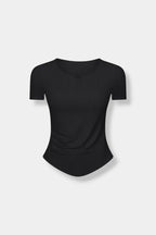 Recycled Soft V-Neck Yoga Shirt ANJE REBEL