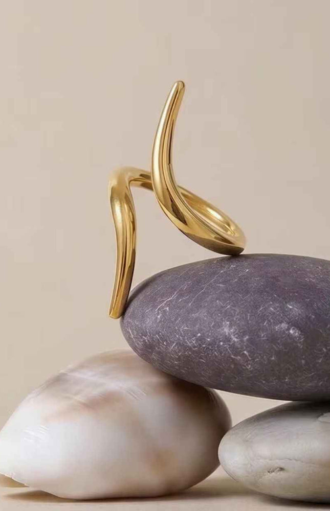 Singular Spiral Handmade Ring