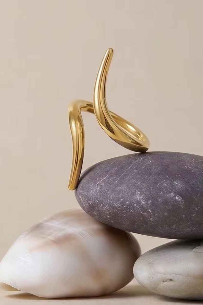 Singular Spiral Handmade Ring