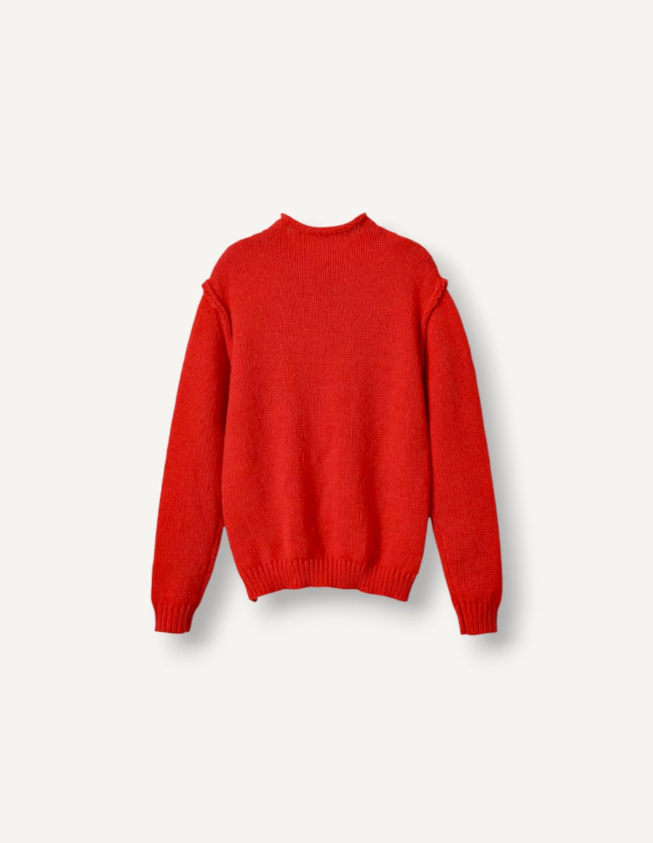 Raw Edge Lightweight Long Sleeves Sweater ANJE REBEL