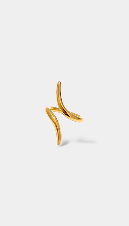 Singular Spiral Handmade Ring ANJE REBEL