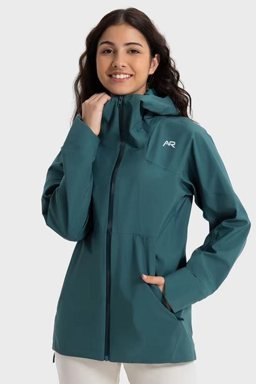 Travel Hardshell Full Length Weather Proof Jacket Coat ANJE REBEL