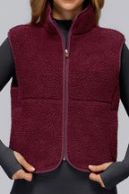 Fleece Zip-Front Vest ANJE REBEL