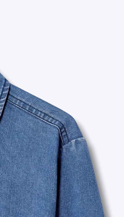 Kimono Front Sash Denim Jacket