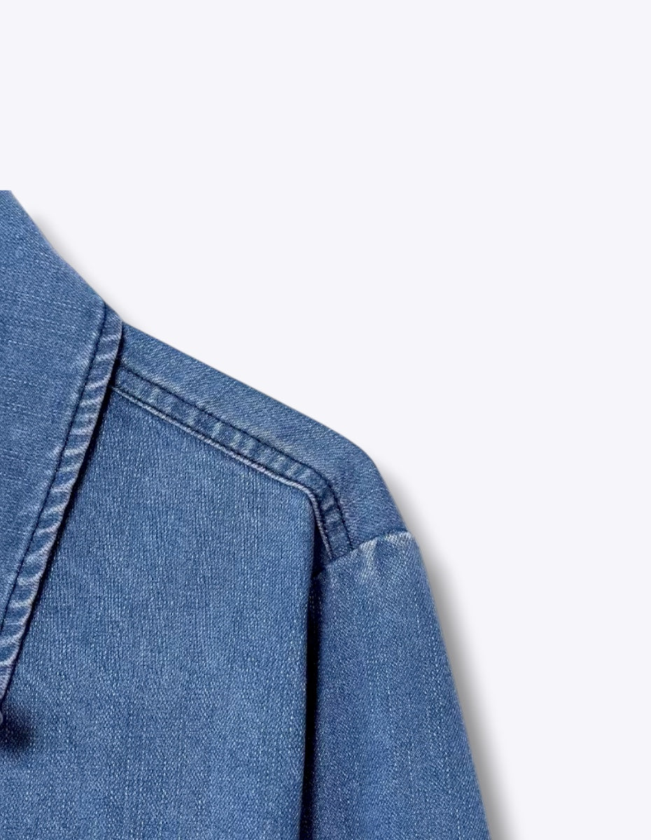 Kimono Front Sash Denim Jacket ANJE REBEL