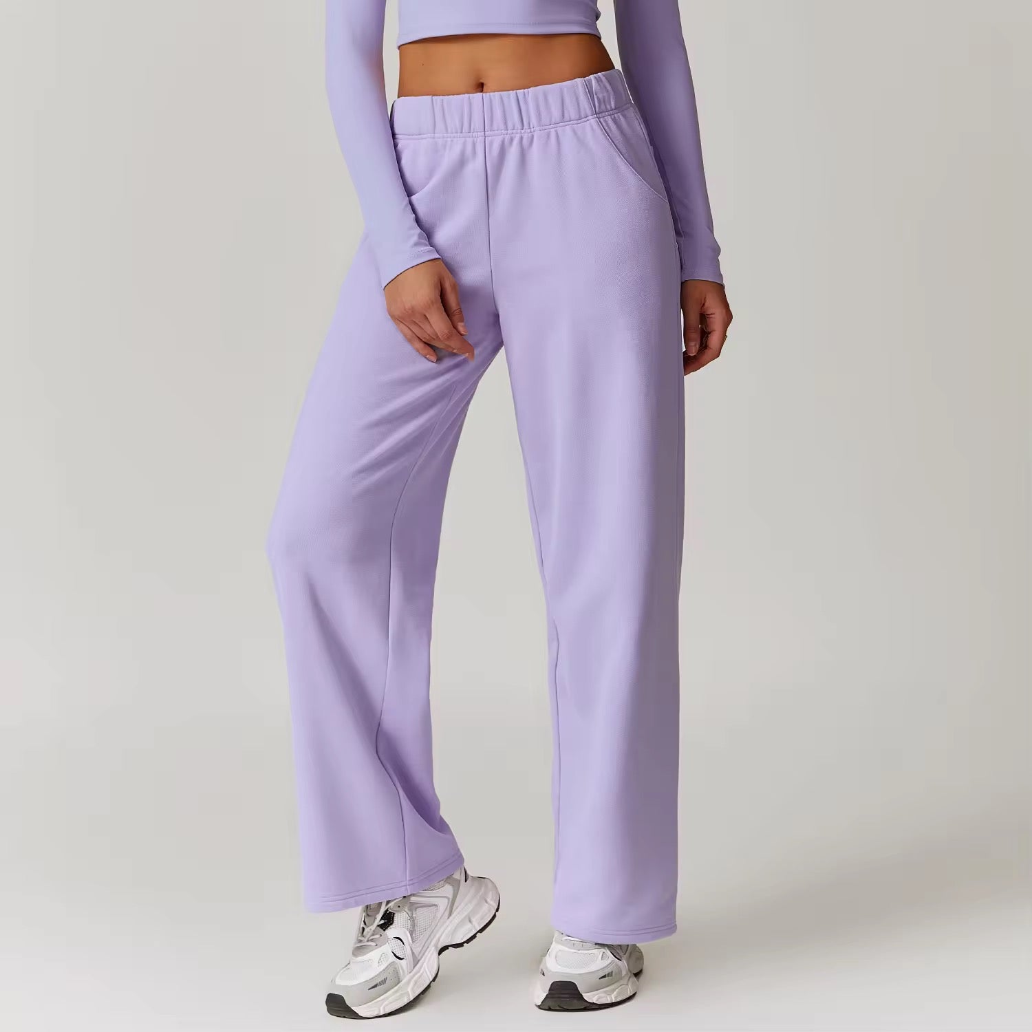 Casual Straight-Cut Pants ANJE REBEL