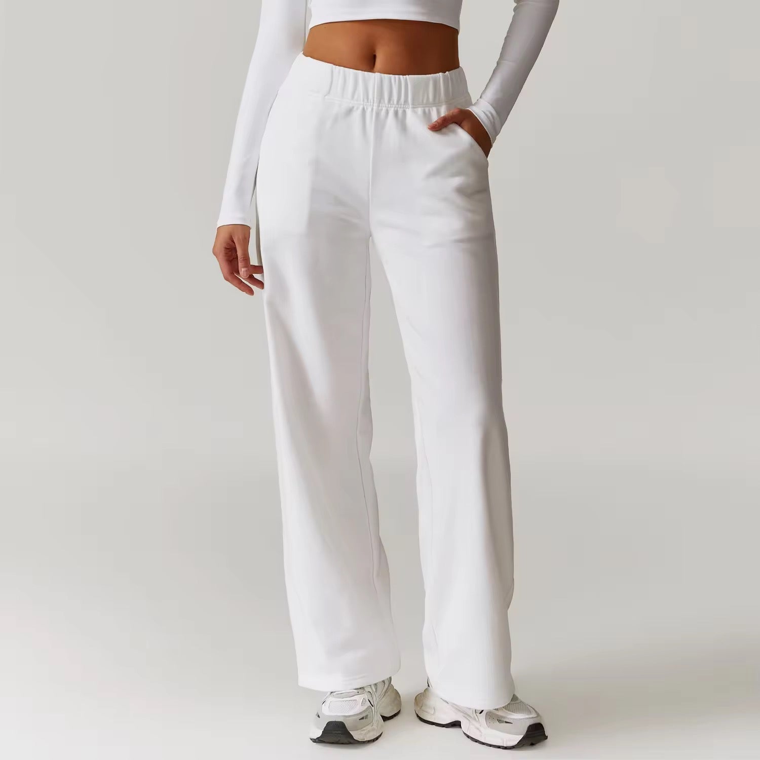 Casual Straight-Cut Pants ANJE REBEL
