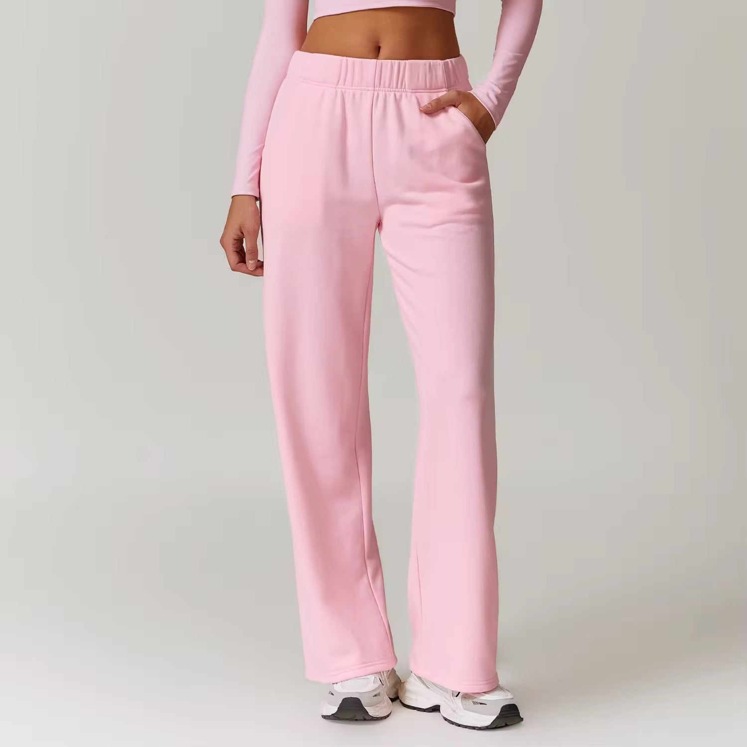 Casual Straight-Cut Pants ANJE REBEL