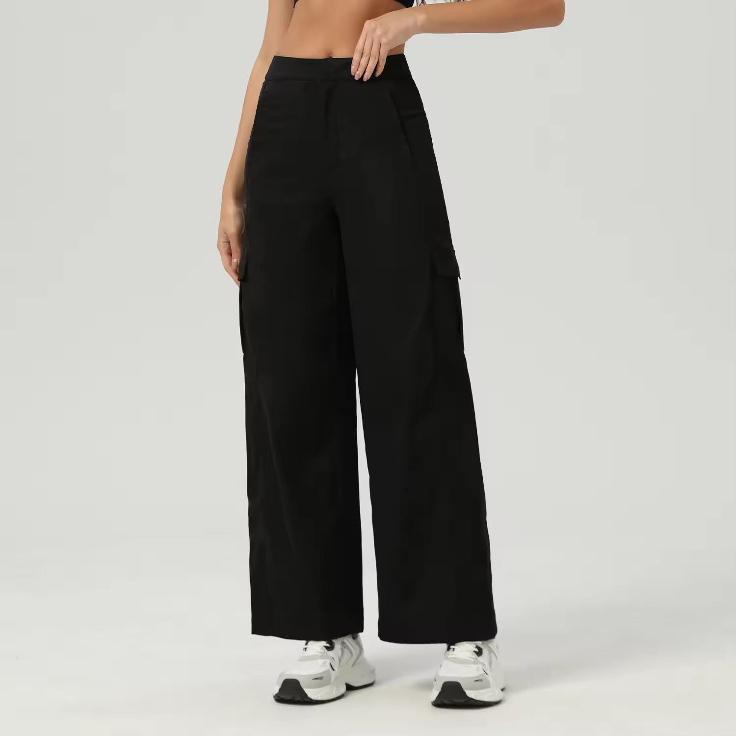 Cargo Straight-Cut Pants ANJE REBEL