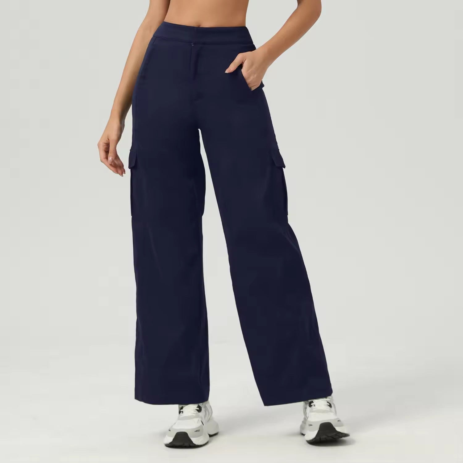 Cargo Straight-Cut Pants ANJE REBEL
