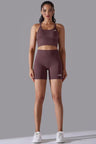 Knitted Supportive Straps Sports Bra and Short Tights Set ANJE REBEL