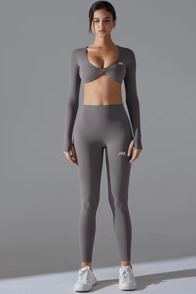 Yoga Nude Long Sleeves Bra and Supportive Leggings ANJE REBEL