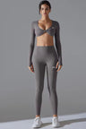 Yoga Nude Long Sleeves Bra and Supportive Leggings ANJE REBEL