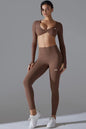 Yoga Nude Long Sleeves Bra and Supportive Leggings ANJE REBEL