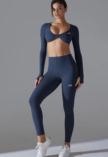 Yoga Nude Long Sleeves Bra and Supportive Leggings ANJE REBEL