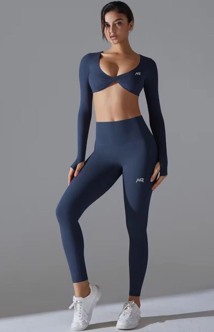 Yoga Nude Long Sleeves Bra and Supportive Leggings ANJE REBEL