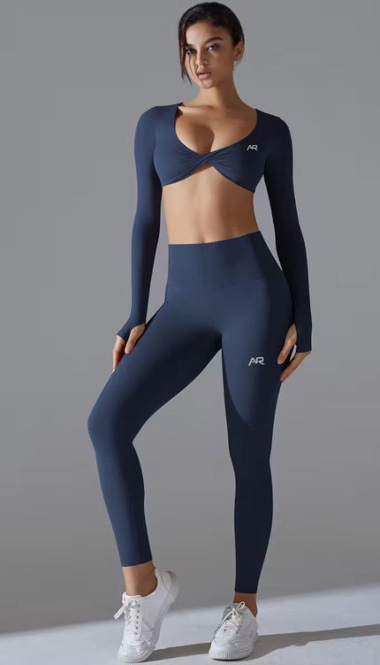Yoga Nude Long Sleeves Bra and Supportive Leggings ANJE REBEL