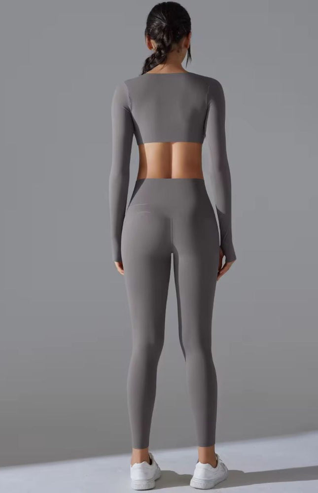 Yoga Nude Long Sleeves Bra and Supportive Leggings ANJE REBEL