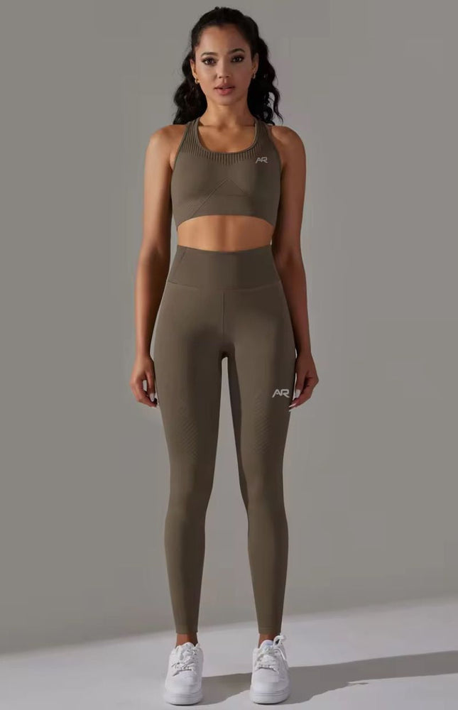Knitted Supportive Sports Bra Leggings Set ANJE REBEL