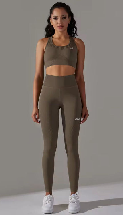 Knitted Supportive Sports Bra Leggings Set ANJE REBEL