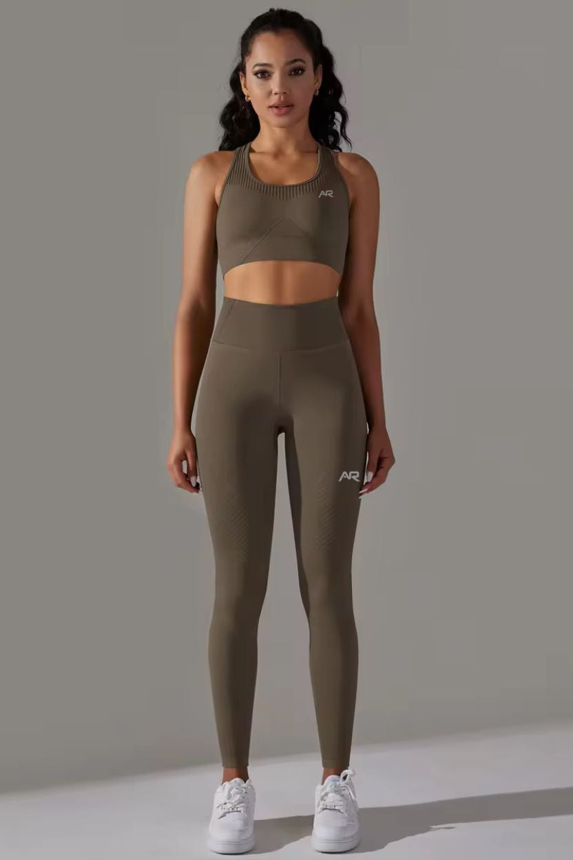 Knitted Supportive Sports Bra Leggings Set ANJE REBEL