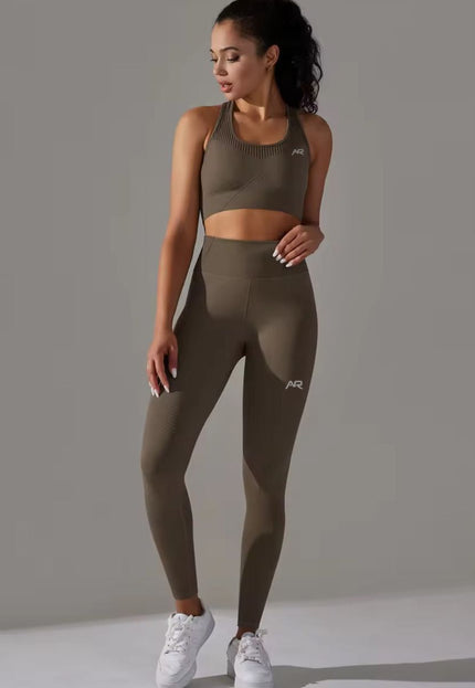 Knitted Supportive Sports Bra Leggings Set ANJE REBEL
