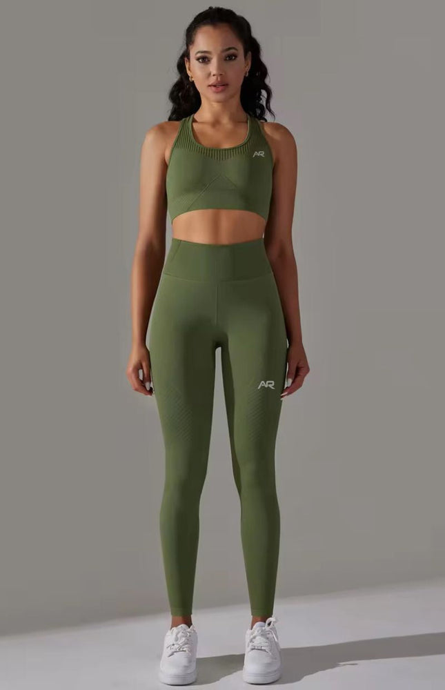 Knitted Supportive Sports Bra Leggings Set ANJE REBEL