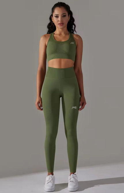 Knitted Supportive Sports Bra Leggings Set ANJE REBEL