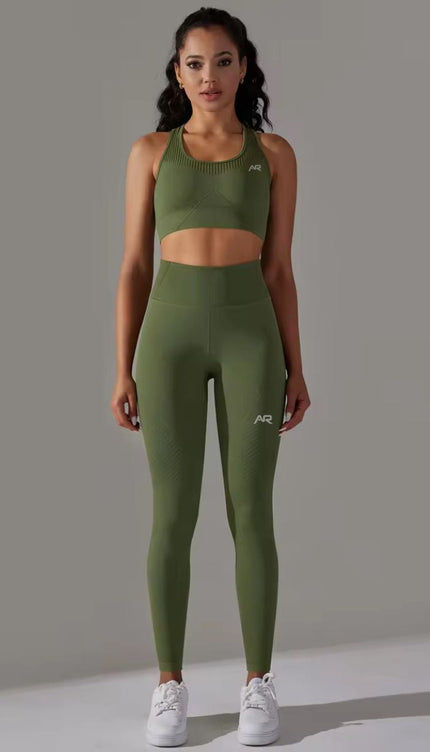 Knitted Supportive Sports Bra Leggings Set ANJE REBEL