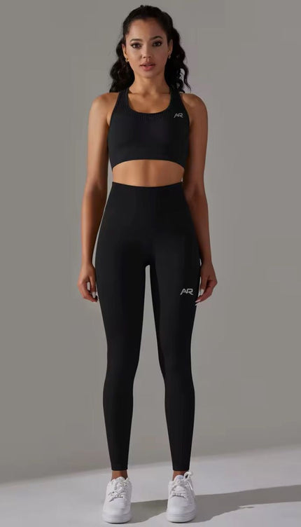 Knitted Supportive Sports Bra Leggings Set ANJE REBEL