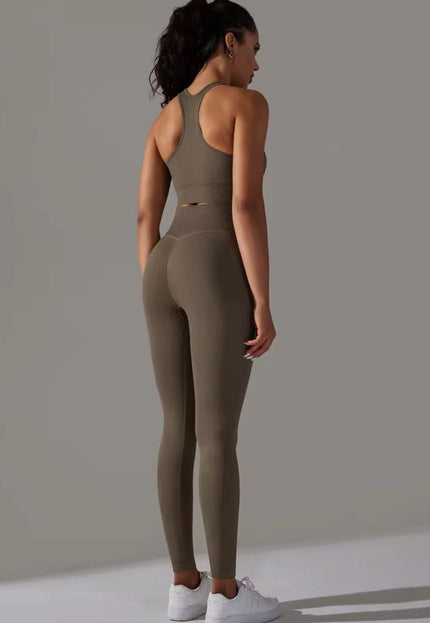 Knitted Supportive Sports Bra Leggings Set ANJE REBEL