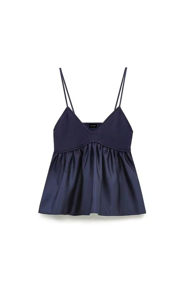 Knitted Thin Straps Bralette Top ANJE REBEL