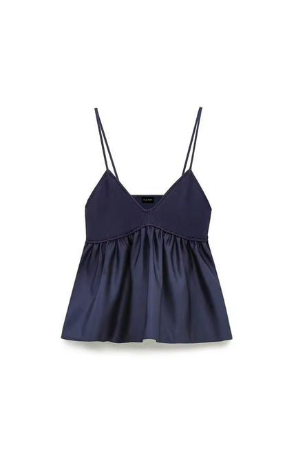 Knitted Thin Straps Bralette Top ANJE REBEL
